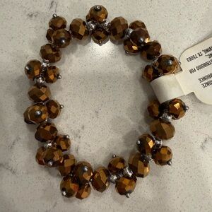 Elegant Brown Beaded Bracelet